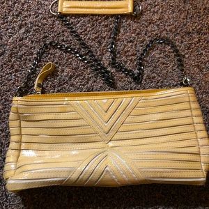 Yellow/tan House of Harlow 1960 crossbody purse